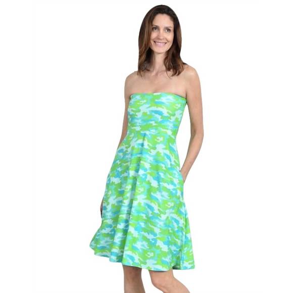 NEW SOUTHWIND laguna dress in mint camo - Picture 3 of 3
